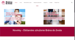 Desktop Screenshot of branadozivota.sk